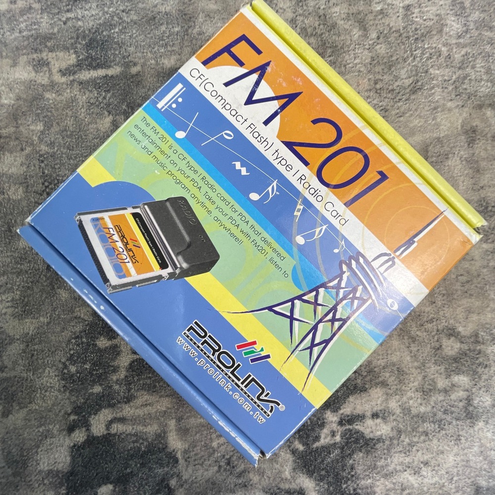 Prolink FM 201 CF Type I Radio Card for PDA Pocket PC Vintage New Open Box